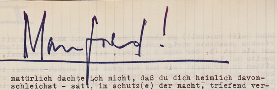 73-01-Brief von Peter, Aug 73-Überschrift 'Manfred'