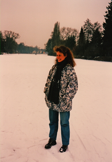 95-96-A-Barbara auf dem Eis der Lahn Anfang 96 - H560